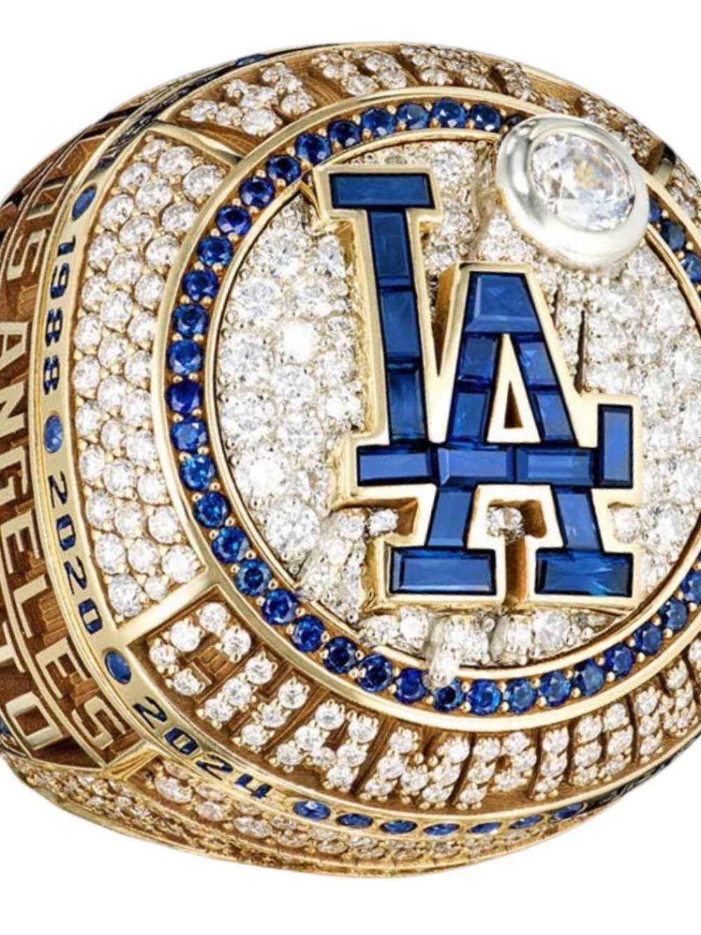 Los Angeles Dodgers Championship Ring - Blue & Gold